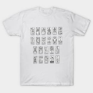 Tarot Cards with Arcana of Future Fate and Luck T-Shirt